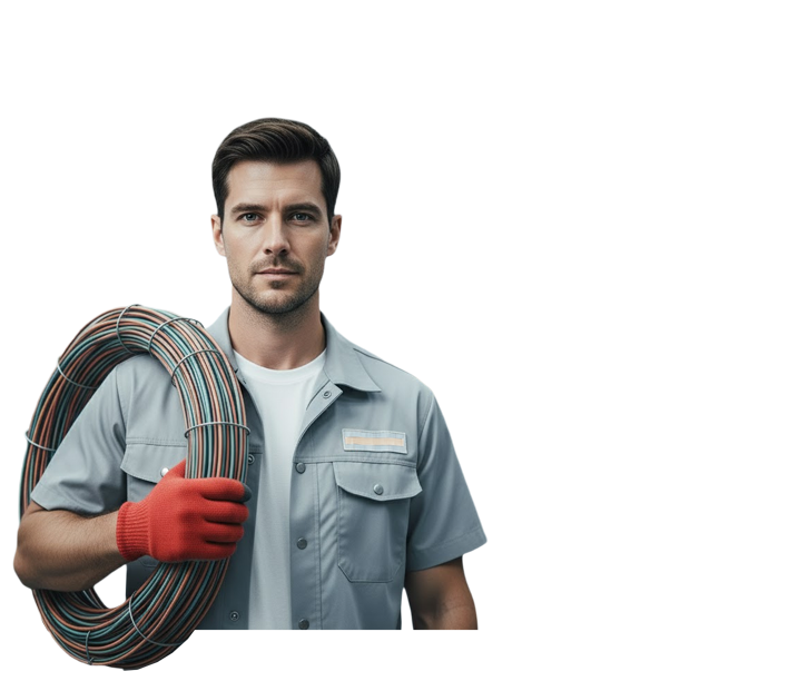 Zdjęcie ilustracyjne - Dělník elekro výroba